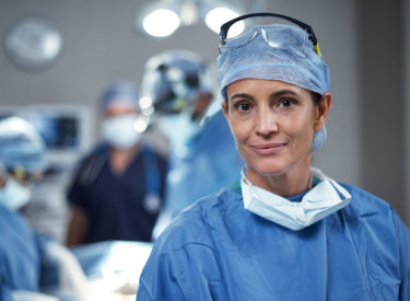 surgeon in an operating room